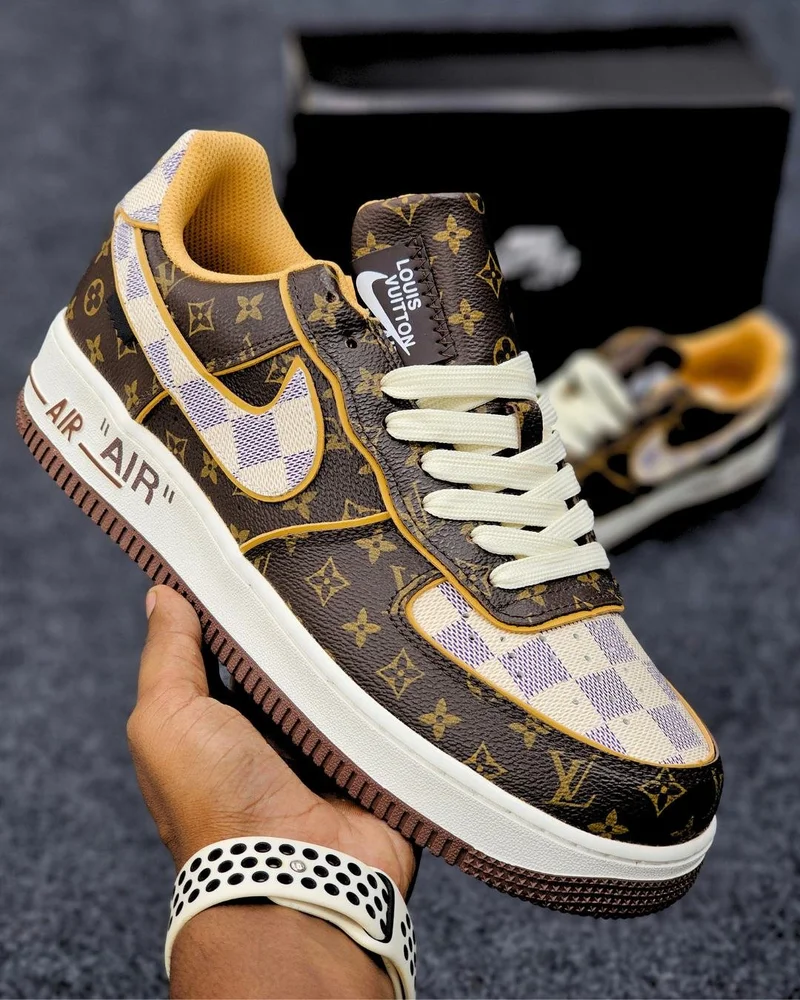 LV-AF1 Low Monogram Brown Damier