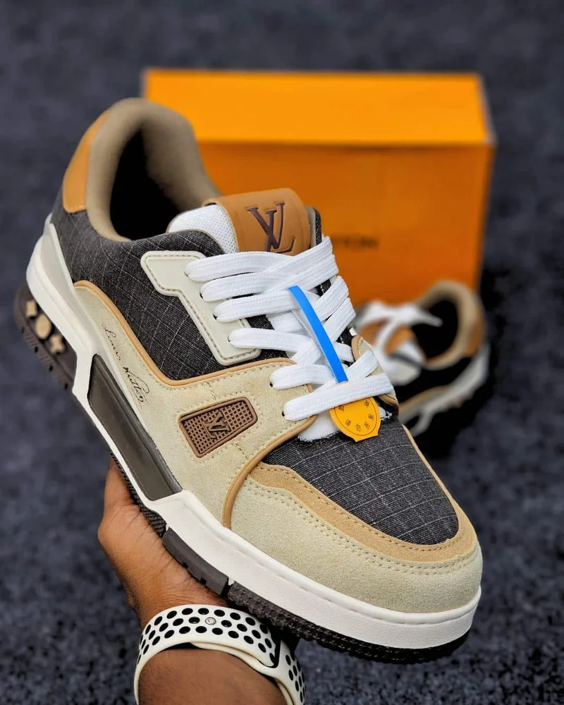 LV Trainer Outdoor brown and beige
